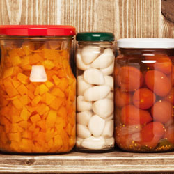 collection of pickling jars