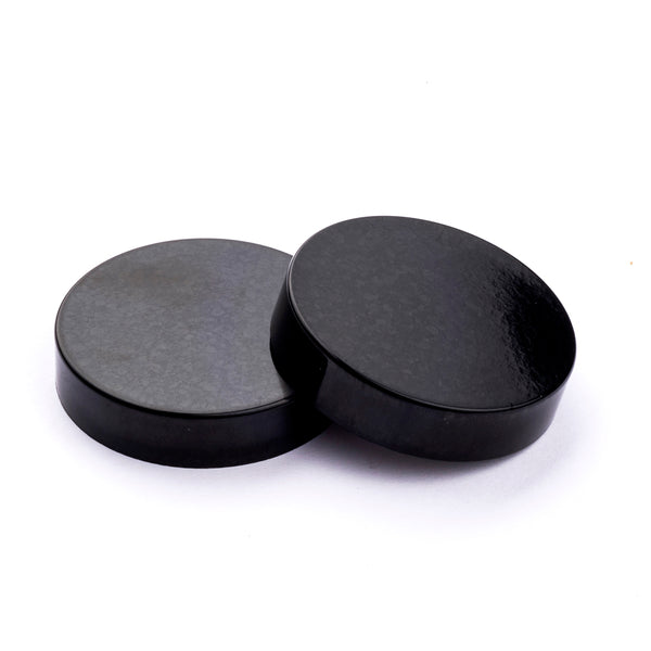 500ml Amber Squat Glass Jar black lids