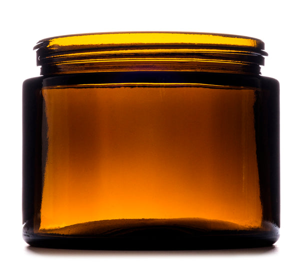 500ml Amber Squat Glass Jar